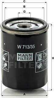 Mann-Filter W 713/35 - Ölfilter alexcarstop-ersatzteile.com