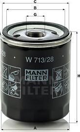 Mann-Filter W 713/28 - Ölfilter alexcarstop-ersatzteile.com