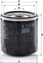 Mann-Filter W 712/98 - Ölfilter alexcarstop-ersatzteile.com