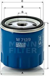 Mann-Filter W 712/9 - Ölfilter alexcarstop-ersatzteile.com