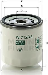 Mann-Filter W 712/43 (10) - Ölfilter alexcarstop-ersatzteile.com