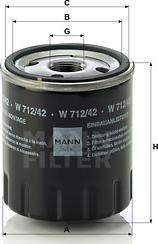 Mann-Filter W 712/42 - Ölfilter alexcarstop-ersatzteile.com