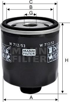 Mann-Filter W 712/53 - Ölfilter alexcarstop-ersatzteile.com