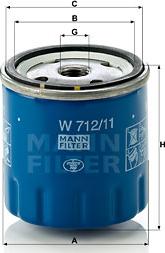 Mann-Filter W 712/11 - Ölfilter alexcarstop-ersatzteile.com