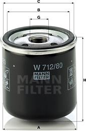 Mann-Filter W 712/80 - Ölfilter alexcarstop-ersatzteile.com