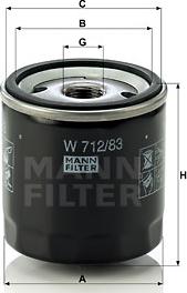 Mann-Filter W 712/83 - Ölfilter alexcarstop-ersatzteile.com