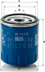 Mann-Filter W 712/8 - Ölfilter alexcarstop-ersatzteile.com