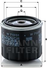 Mann-Filter W 712/31 - Ölfilter alexcarstop-ersatzteile.com