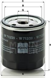 Mann-Filter W 712/20 - Ölfilter alexcarstop-ersatzteile.com