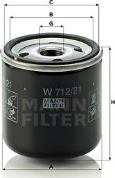 Mann-Filter W 712/21 - Ölfilter alexcarstop-ersatzteile.com