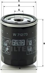 Mann-Filter W 712/73 - Ölfilter alexcarstop-ersatzteile.com