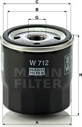 Mann-Filter W 712 - Ölfilter alexcarstop-ersatzteile.com