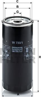 Mann-Filter W 730/1 - Ölfilter alexcarstop-ersatzteile.com