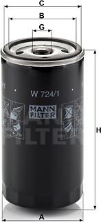 Mann-Filter W 724/1 - Ölfilter alexcarstop-ersatzteile.com