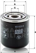 Mann-Filter WD 920/3 - Hydraulikfilter, Automatikgetriebe alexcarstop-ersatzteile.com