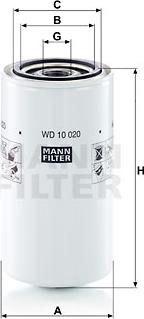 Mann-Filter WD 10 020 - Filter, Arbeitshydraulik alexcarstop-ersatzteile.com