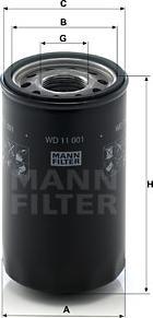 Mann-Filter WD 11 001 - Filter, Arbeitshydraulik alexcarstop-ersatzteile.com