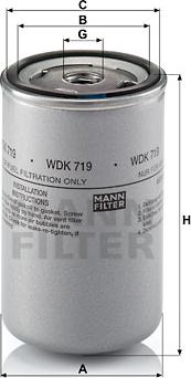 Mann-Filter WDK 719 - Kraftstofffilter alexcarstop-ersatzteile.com