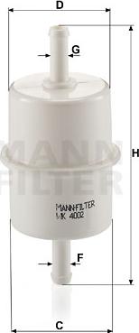 Mann-Filter WK 4002 - Kraftstofffilter alexcarstop-ersatzteile.com