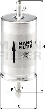 Mann-Filter WK 410 - Kraftstofffilter alexcarstop-ersatzteile.com