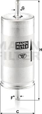 Mann-Filter WK 413 - Kraftstofffilter alexcarstop-ersatzteile.com