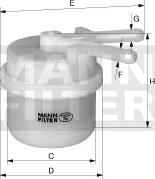 Mann-Filter WK 42/13 - Kraftstofffilter alexcarstop-ersatzteile.com