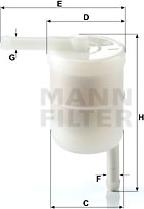 Mann-Filter WK 42/12 - Kraftstofffilter alexcarstop-ersatzteile.com