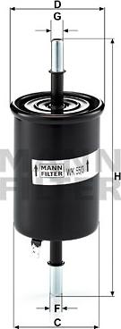 Mann-Filter WK 55/3 - Kraftstofffilter alexcarstop-ersatzteile.com