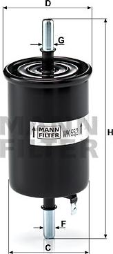 Mann-Filter WK 55/2 - Kraftstofffilter alexcarstop-ersatzteile.com