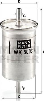 Mann-Filter WK 5003 - Kraftstofffilter alexcarstop-ersatzteile.com