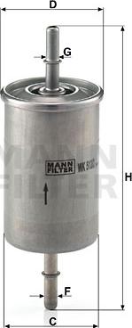 Mann-Filter WK 512/2 - Kraftstofffilter alexcarstop-ersatzteile.com