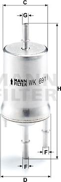 Mann-Filter WK 69/1 - Kraftstofffilter alexcarstop-ersatzteile.com