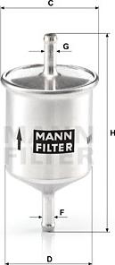 Mann-Filter WK 66 - Kraftstofffilter alexcarstop-ersatzteile.com