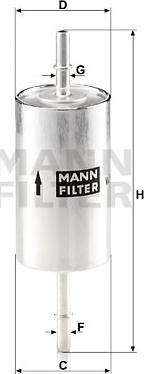 Mann-Filter WK 614/46 - Kraftstofffilter alexcarstop-ersatzteile.com