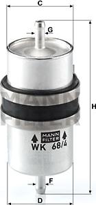 Mann-Filter WK 68/4 - Kraftstofffilter alexcarstop-ersatzteile.com