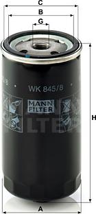 Mann-Filter WK 845/8 - Kraftstofffilter alexcarstop-ersatzteile.com