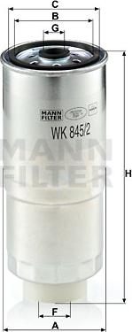 Mann-Filter WK 845/2 - Kraftstofffilter alexcarstop-ersatzteile.com