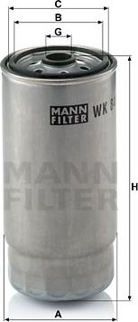 Mann-Filter WK 845/7 - Kraftstofffilter alexcarstop-ersatzteile.com