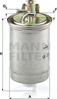 Mann-Filter WK 841 - Kraftstofffilter alexcarstop-ersatzteile.com