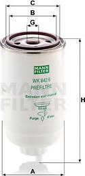 Mann-Filter WK 842/6 - Kraftstofffilter alexcarstop-ersatzteile.com