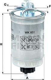 Mann-Filter WK 851 - Kraftstofffilter alexcarstop-ersatzteile.com