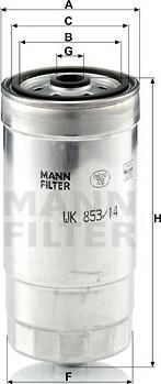 Mann-Filter WK 853/14 - Kraftstofffilter alexcarstop-ersatzteile.com