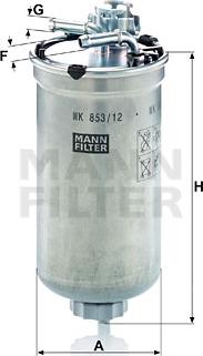 Mann-Filter WK 853/12 - Kraftstofffilter alexcarstop-ersatzteile.com