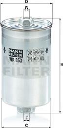 Mann-Filter WK 853 - Kraftstofffilter alexcarstop-ersatzteile.com