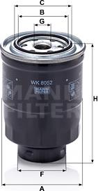 Mann-Filter WK 8052 z - Kraftstofffilter alexcarstop-ersatzteile.com