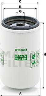 Mann-Filter WK 8003 x - Kraftstofffilter alexcarstop-ersatzteile.com