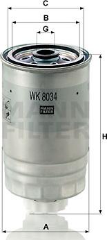 Mann-Filter WK 8034 - Kraftstofffilter alexcarstop-ersatzteile.com