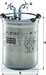 Mann-Filter WK 8029/1 - Kraftstofffilter alexcarstop-ersatzteile.com