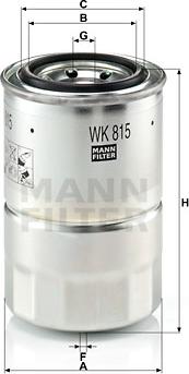 Mann-Filter WK 815 x - Kraftstofffilter alexcarstop-ersatzteile.com