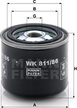 Mann-Filter WK 811/86 - Kraftstofffilter alexcarstop-ersatzteile.com